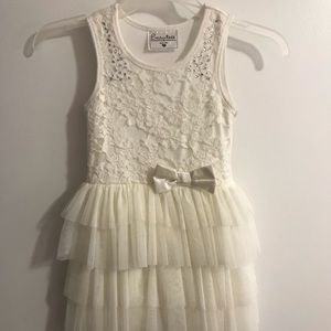 Girls lace top dress